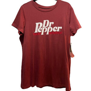 New Torrid 1 (1X, 14/16) Dr Pepper Classic Fit Crew Neck Graphic Tee T‎ Shirt